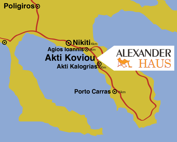 Map of Sithonia